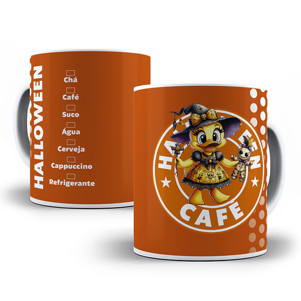 10 Artes para Caneca Halloween Starbucks Arquivo em Jpg  8