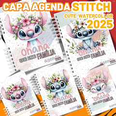 Arquivos Capas Agendas Stitch 2025 em Png 