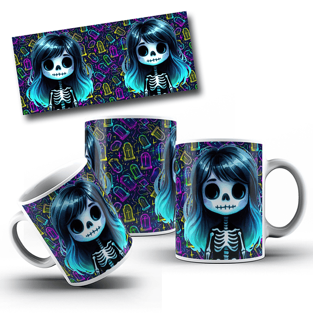 8 Artes para Caneca Halloween Arquivo em Jpg 11