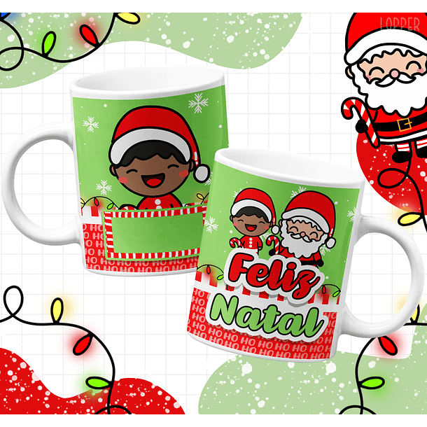 16 Artes para Caneca Natal Infantil Arquivo Editável 6