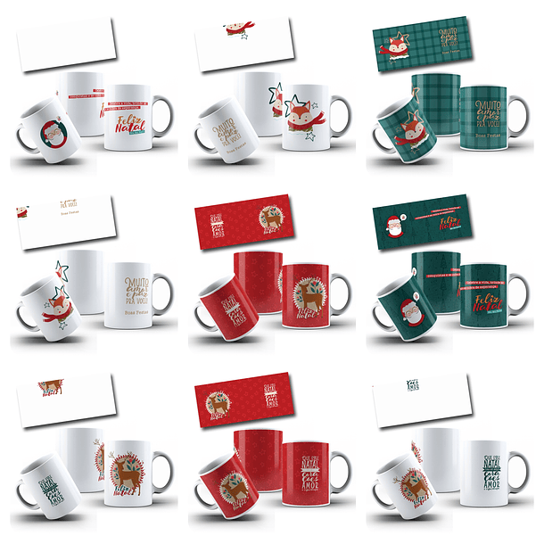 32 Artes para Caneca Natal Arquivo em Jpg 1