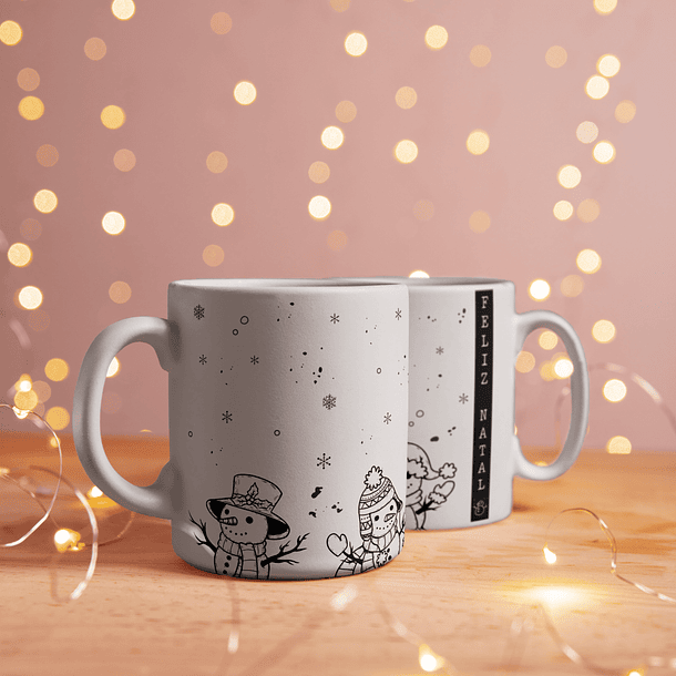 8 Artes para Caneca Natal Minimalista Arquivo Editável 2