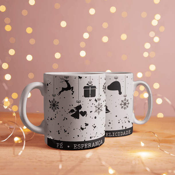 8 Artes para Caneca Natal Minimalista Arquivo Editável 4