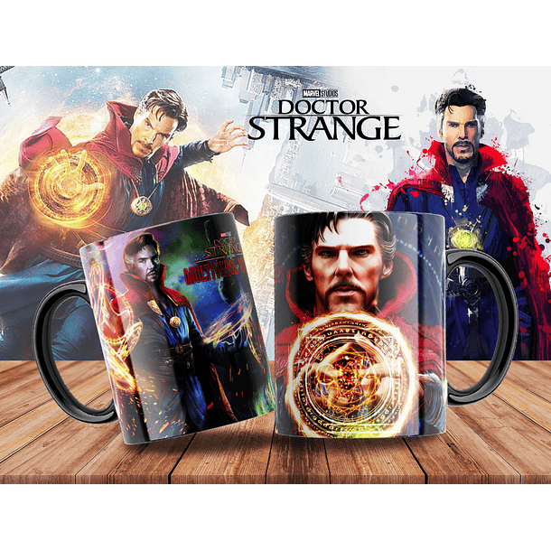 10 Artes para Caneca Doctor Stranger Arquivo Editável 1