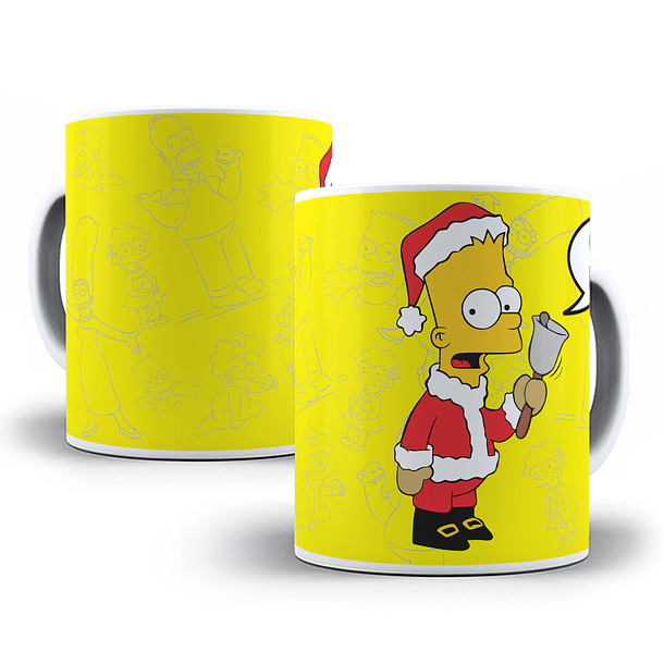 10 Artes para Caneca Natal Simpsons Arquivo Editável  7