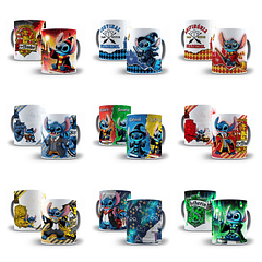 20 Artes para Caneca Stitch Potter Arquivo em Jpg