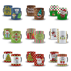 22 Artes para Caneca Natal Arquivo em Jpg