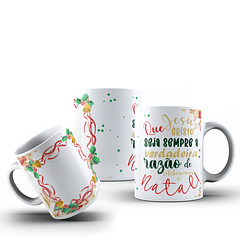 Arte Caneca Que jesus Cristo Seja Sempre a verdadeira Razão natal Arquivo Png