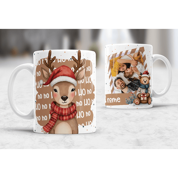 7 Artes para Caneca Natal com Fotos Arquivo Editável 2