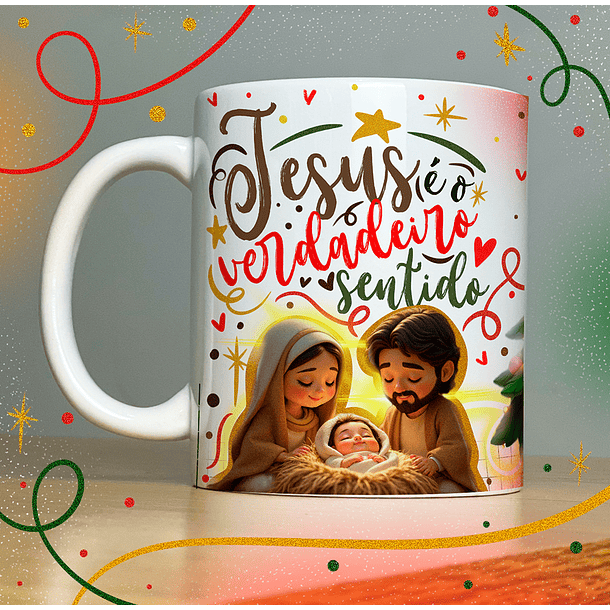 40 Artes para Caneca Papai Noel Arquivo em Jpg  12