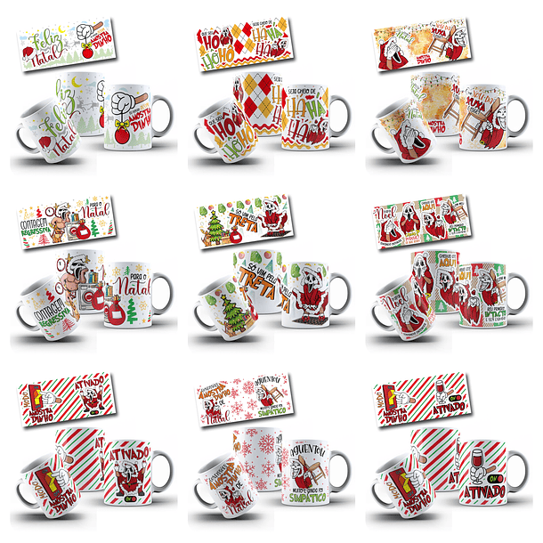 23 Artes para Caneca Amostradinho Natal Arquivo em Jpg  3