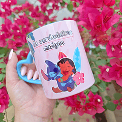 Artes Caneca Amizade de Lilo e Stitch Os verdadeiros amigos Sempre estarão ao seu lado Arquivo em Png