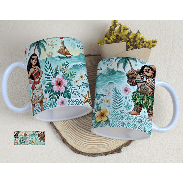 11 Artes para Caneca Moana Arquivo Editável 2