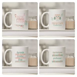 25  Artes para Caneca Dia dos Professores Arquivo Editável