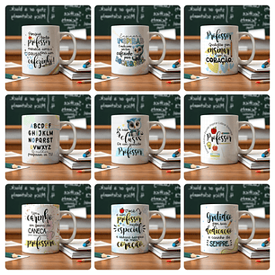 40 Artes para Caneca Dia Dos Professores Arquivo Editável