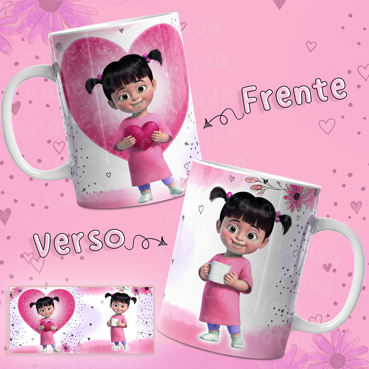 3 Artes Caneca Monstros S.A  Arquivo em Jpg  1