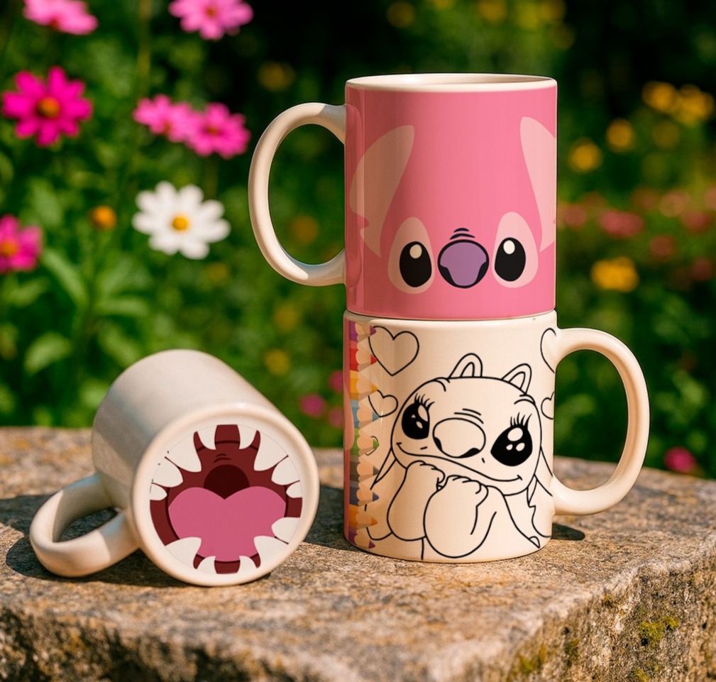 8 Artes para Caneca Bocão Infantil Personagens Arquivo em Jpg 3