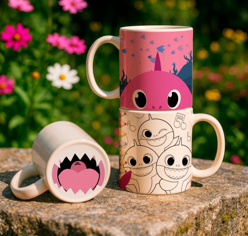 8 Artes para Caneca Bocão Infantil Personagens Arquivo em Jpg 4