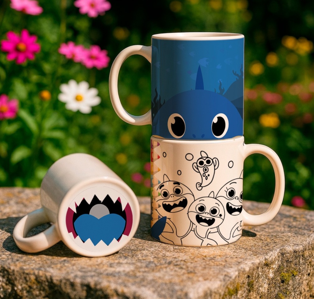 8 Artes para Caneca Bocão Infantil Personagens Arquivo em Jpg 5