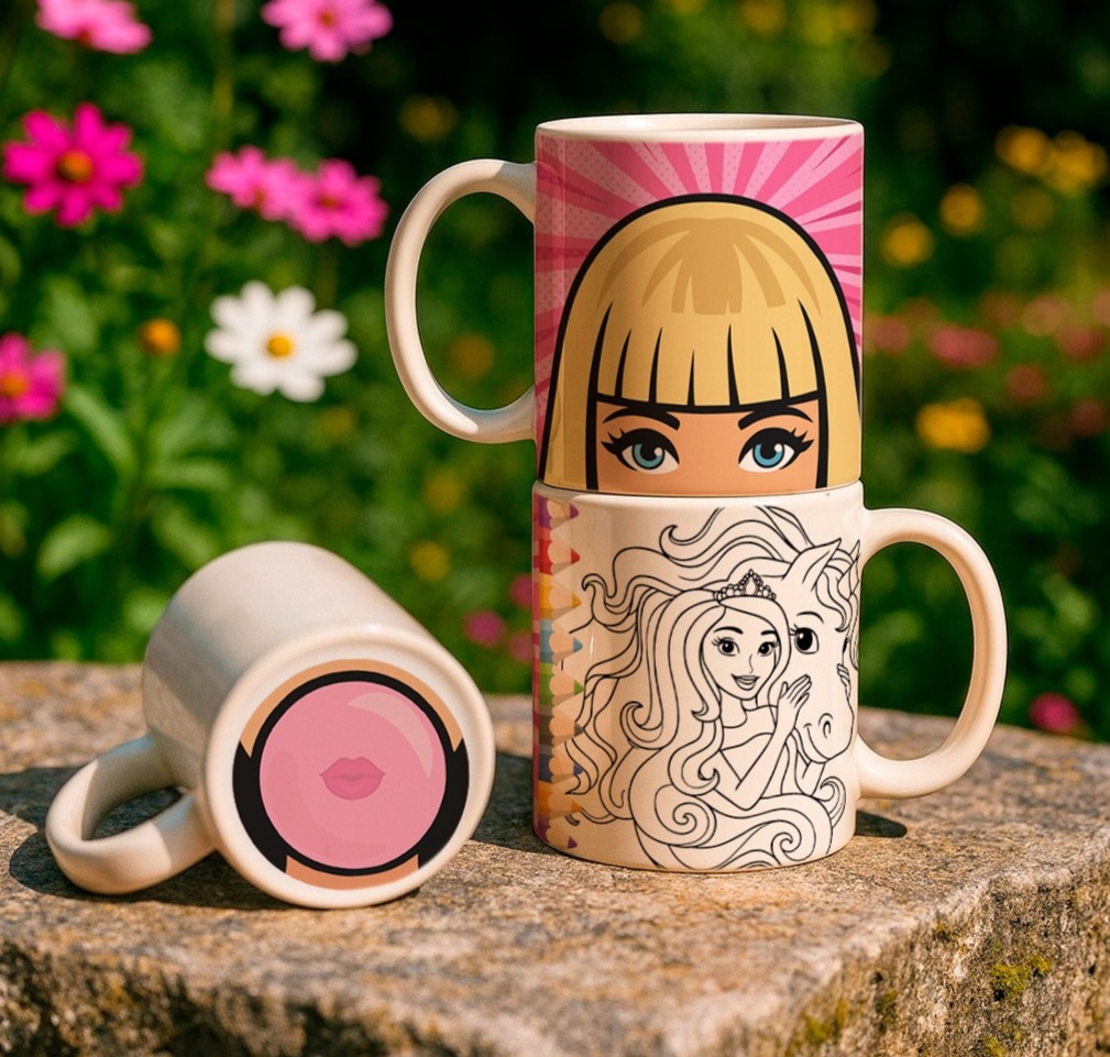 8 Artes para Caneca Bocão Infantil Personagens Arquivo em Jpg 7