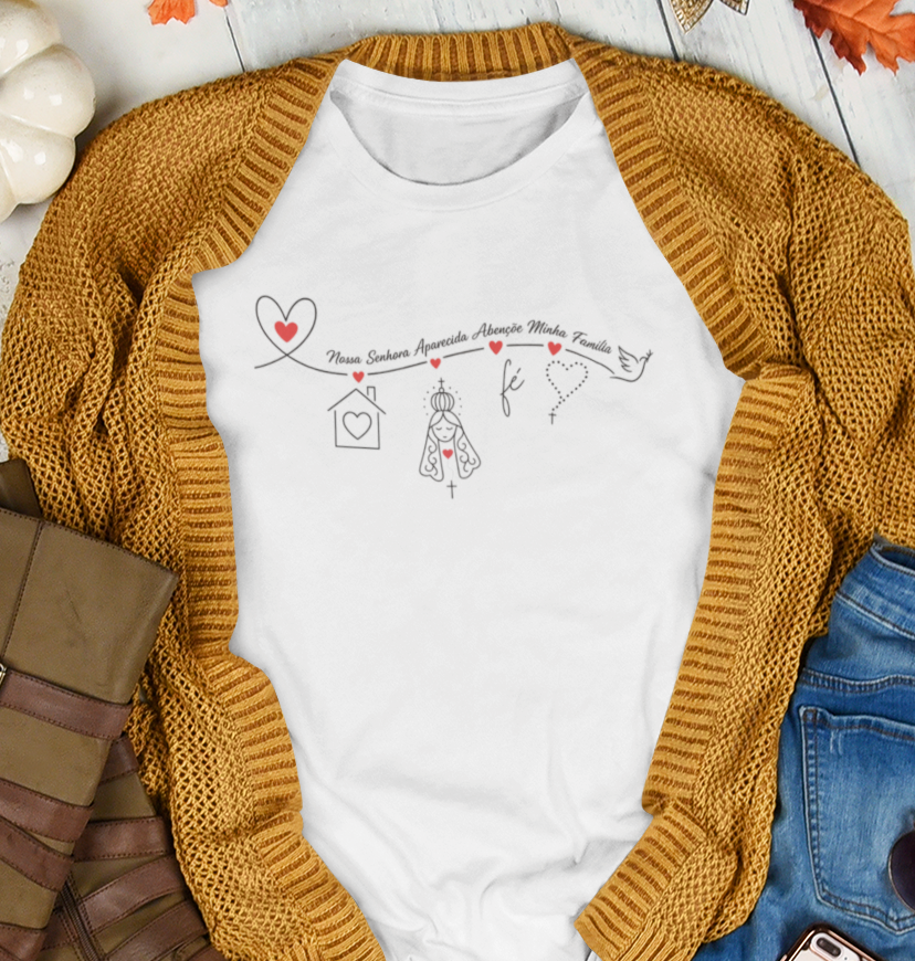 Artes Caneca Nossa senhora aparecida abençõe a nossa Familia Arquivo em Jpg 1