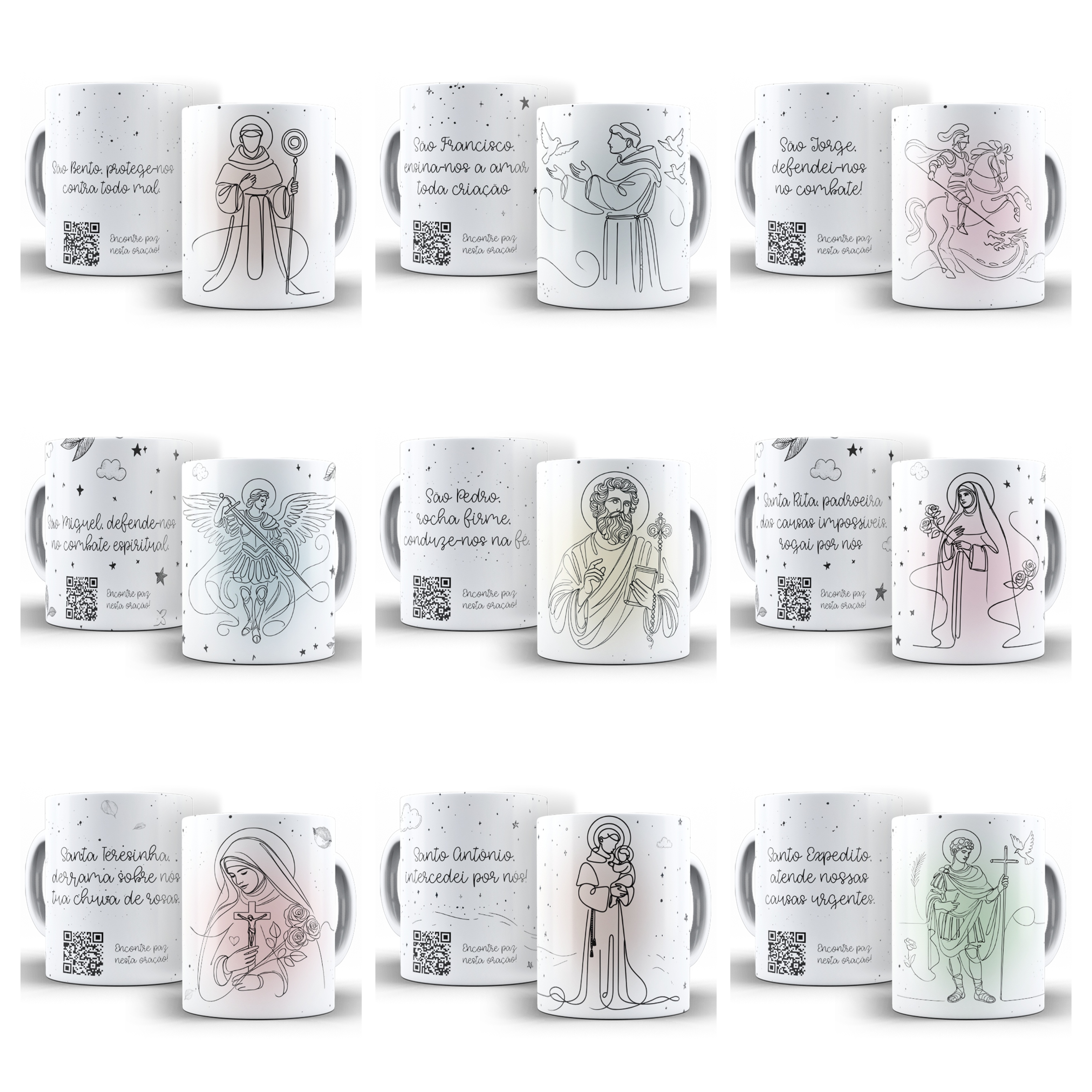 18 Artes para Caneca Religiosa Religião Cristã Arquivo Editável  2