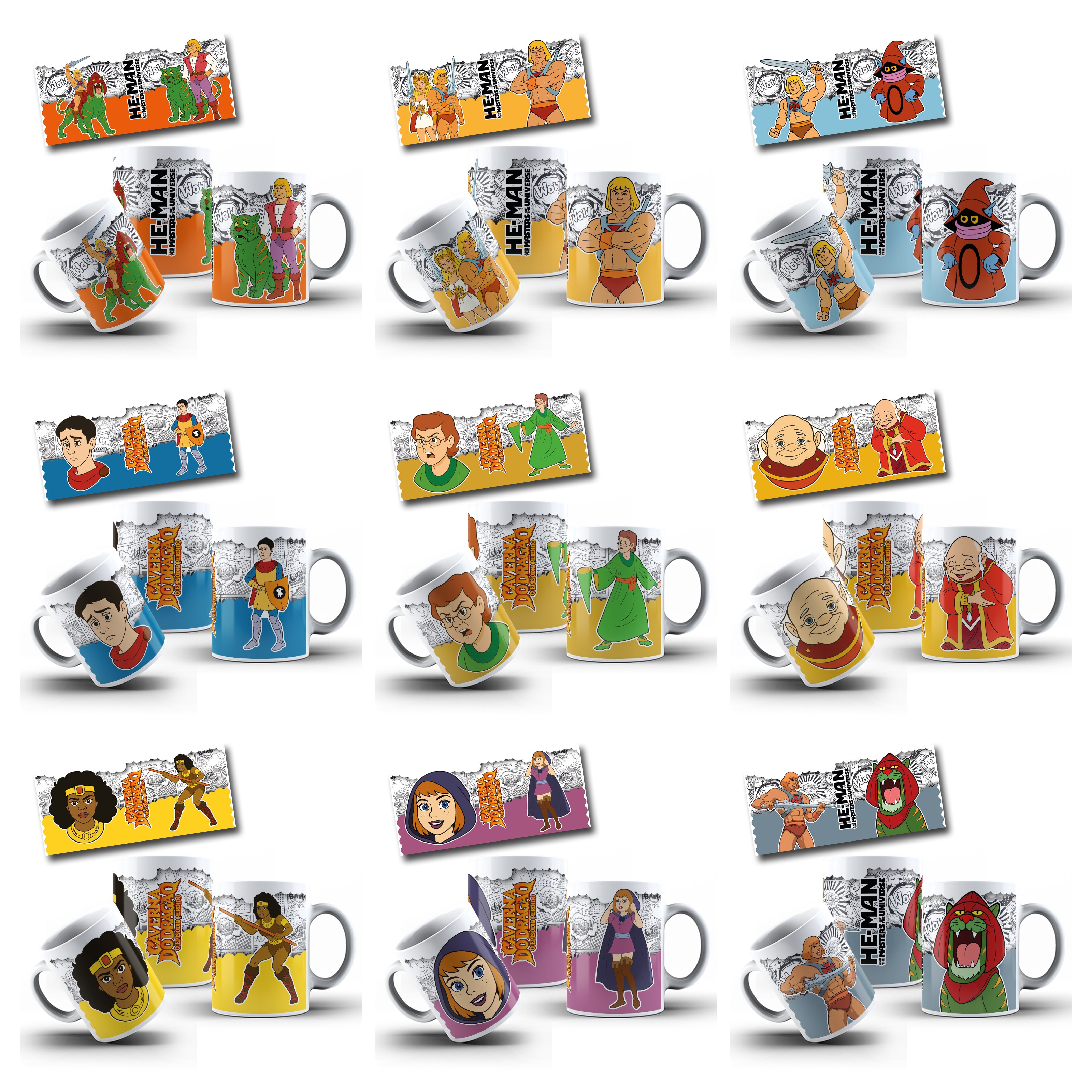 33 Artes para Caneca Clássicos da Minha Infância Guardiões da Nostalgia Arquivo em Jpg  1
