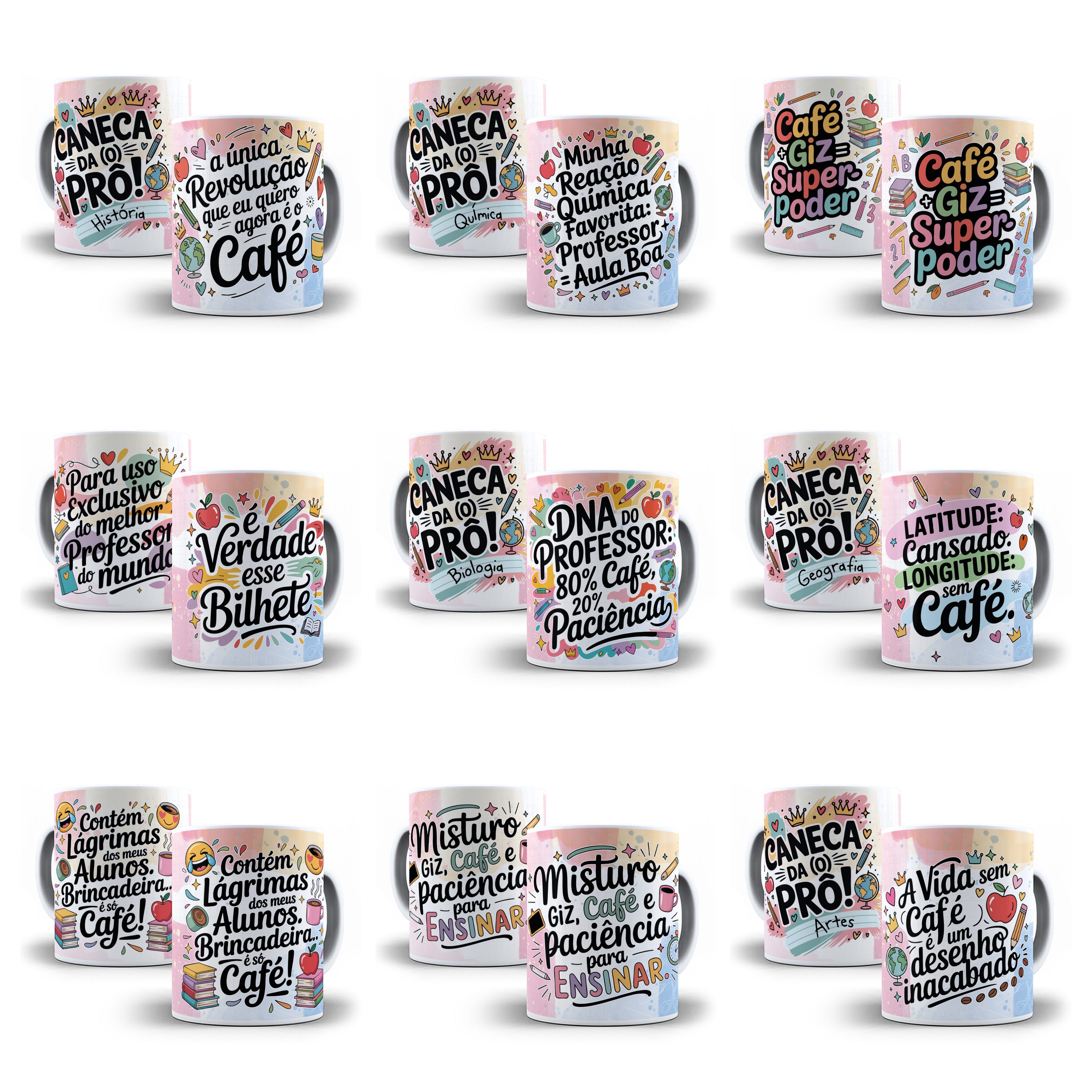 35 Artes para Caneca Dia dos Professores Arquivo em Jpg  2