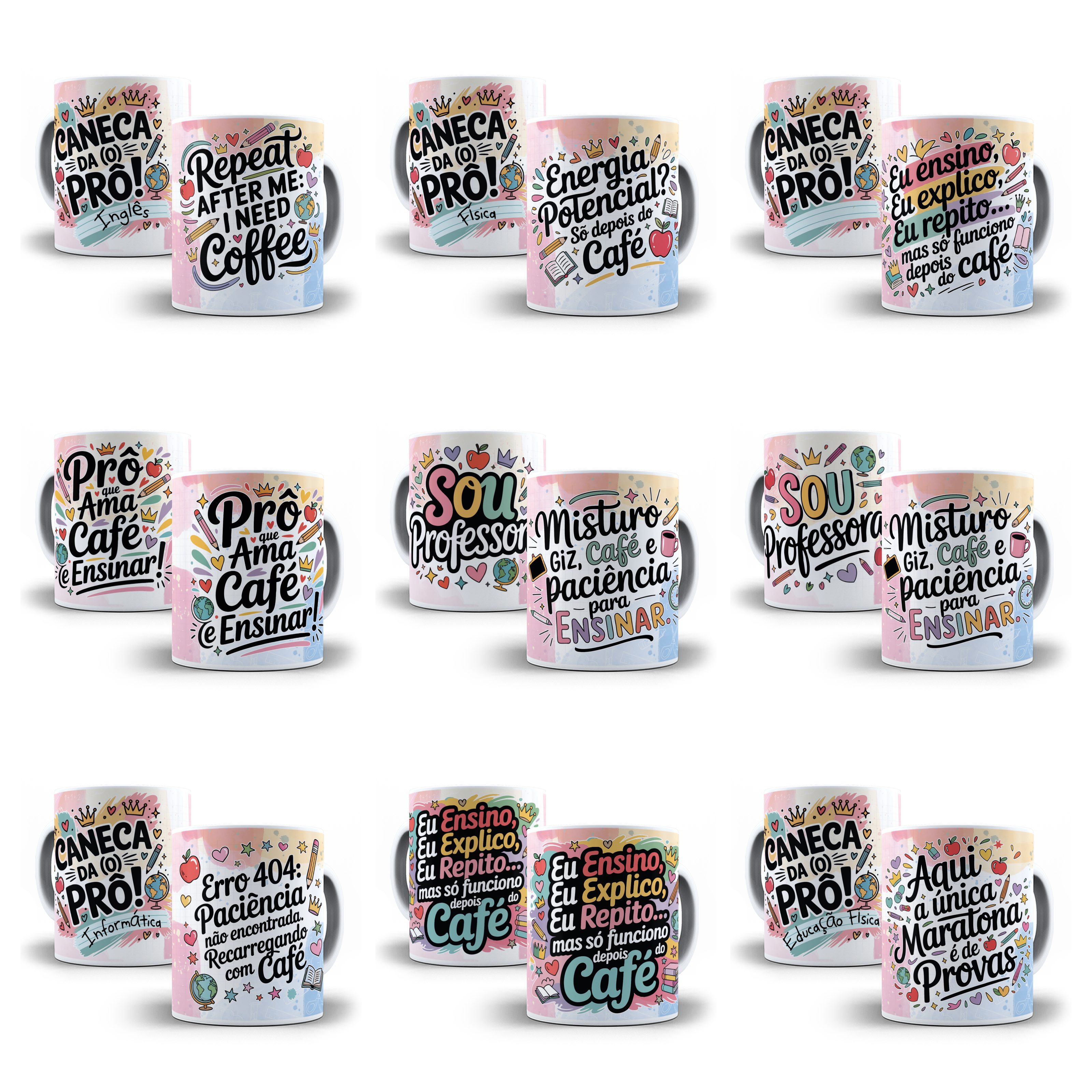 35 Artes para Caneca Dia dos Professores Arquivo em Jpg  4