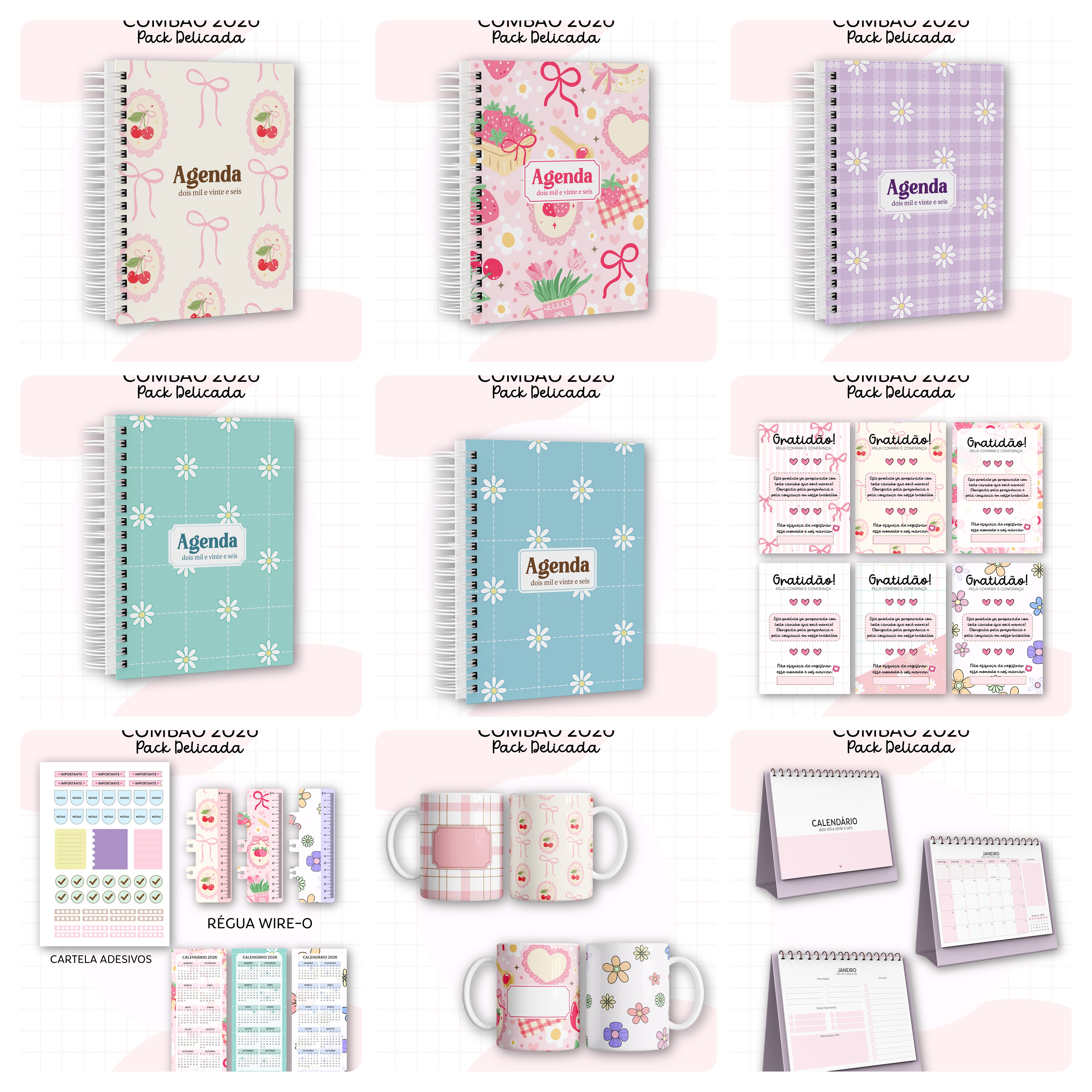 Agendas Encadernação 2026 Completo +  Atualizações Inclusa 22