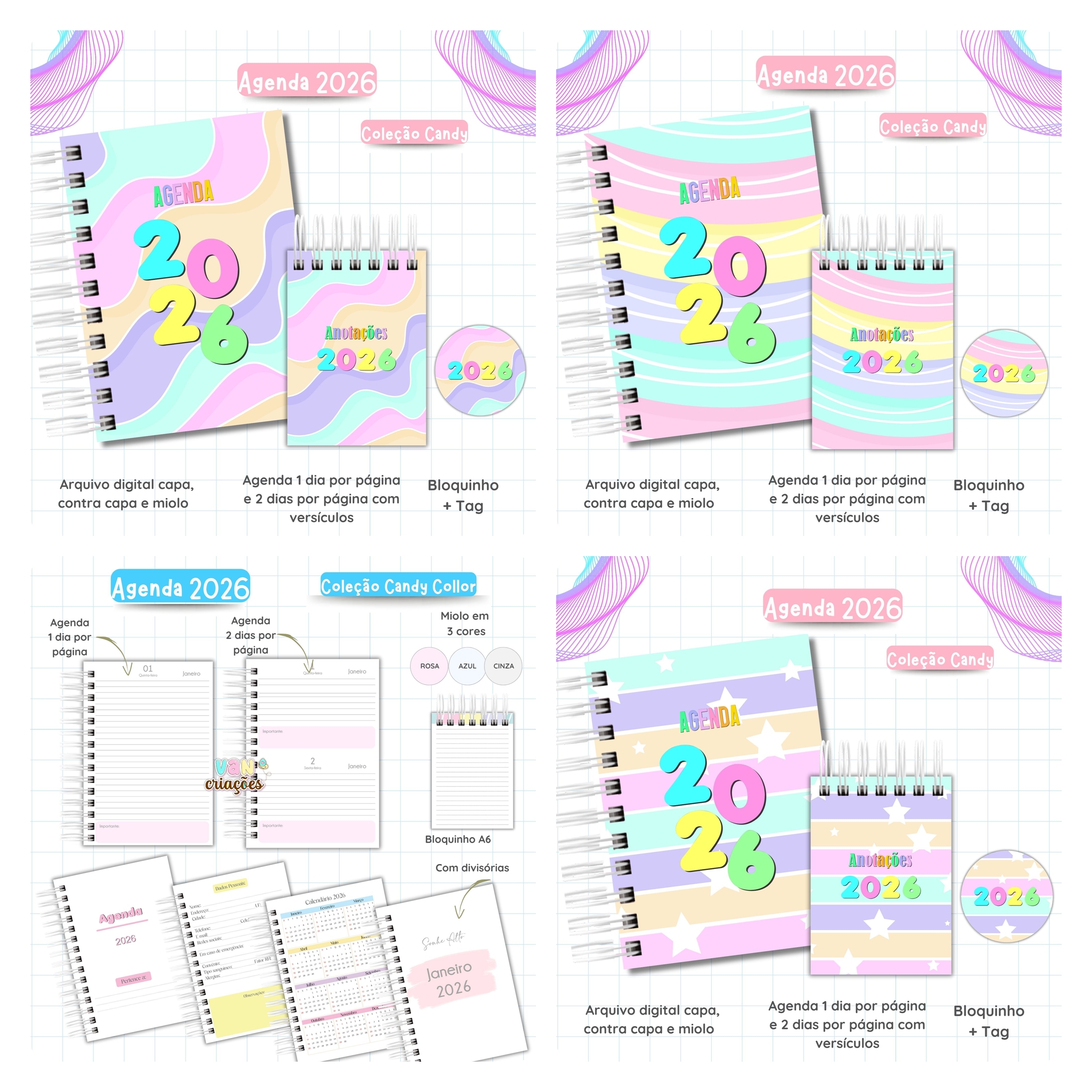 Agendas Encadernação 2026 Completo +  Atualizações Inclusa 27