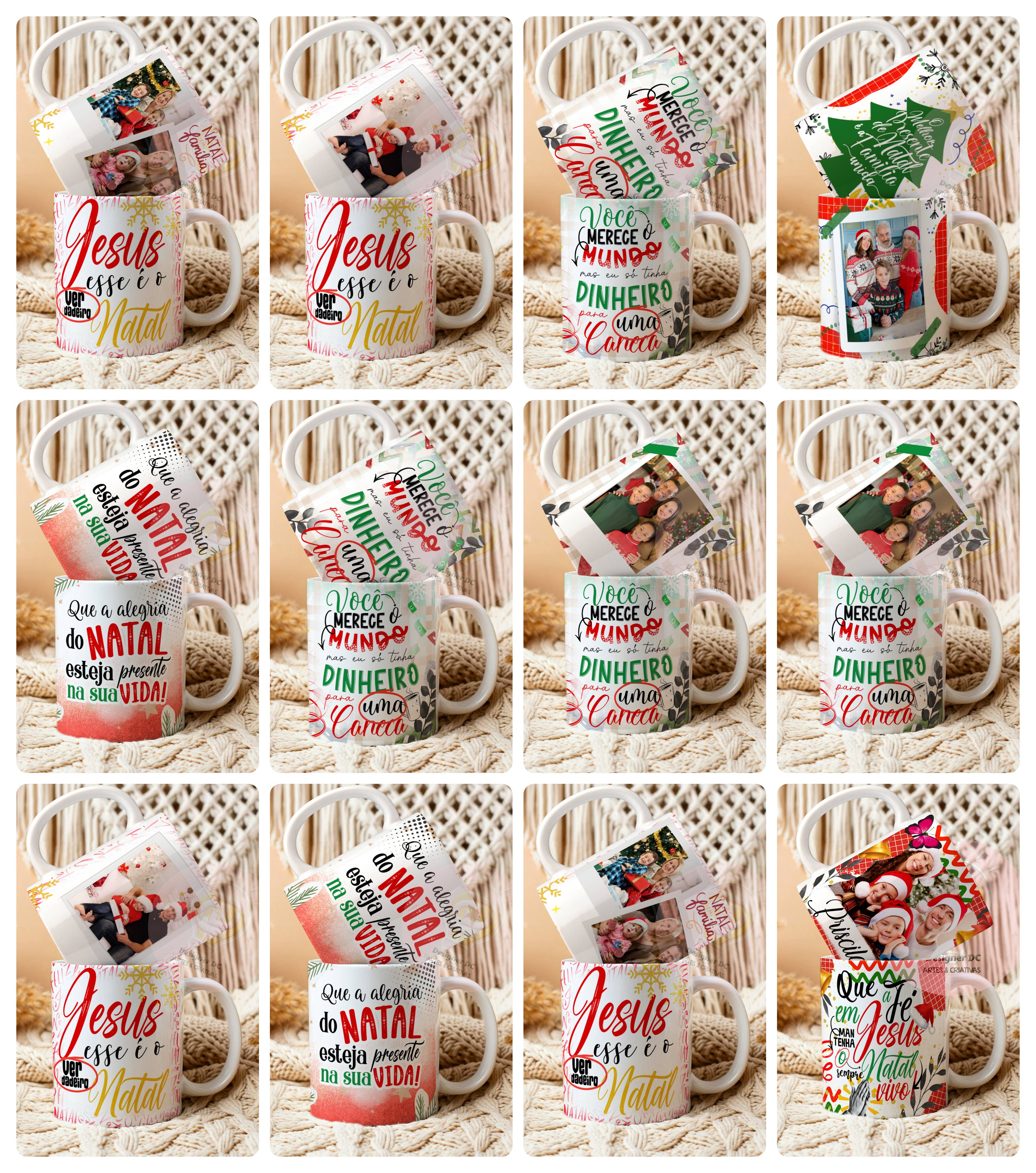 22 Artes para Caneca Natal 2.5 Fé Arquivo em Png 1