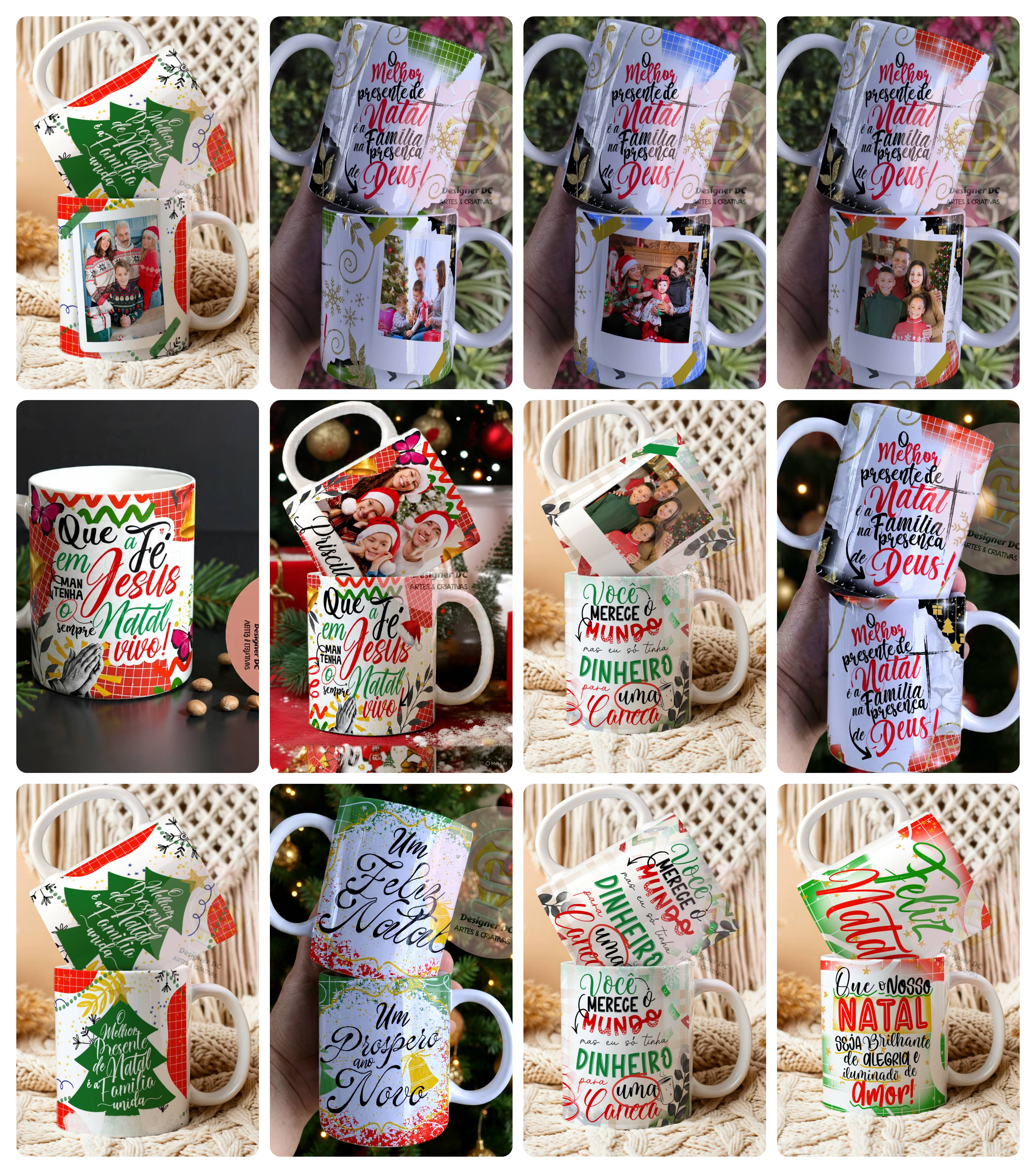 22 Artes para Caneca Natal 2.5 Fé Arquivo em Png 2