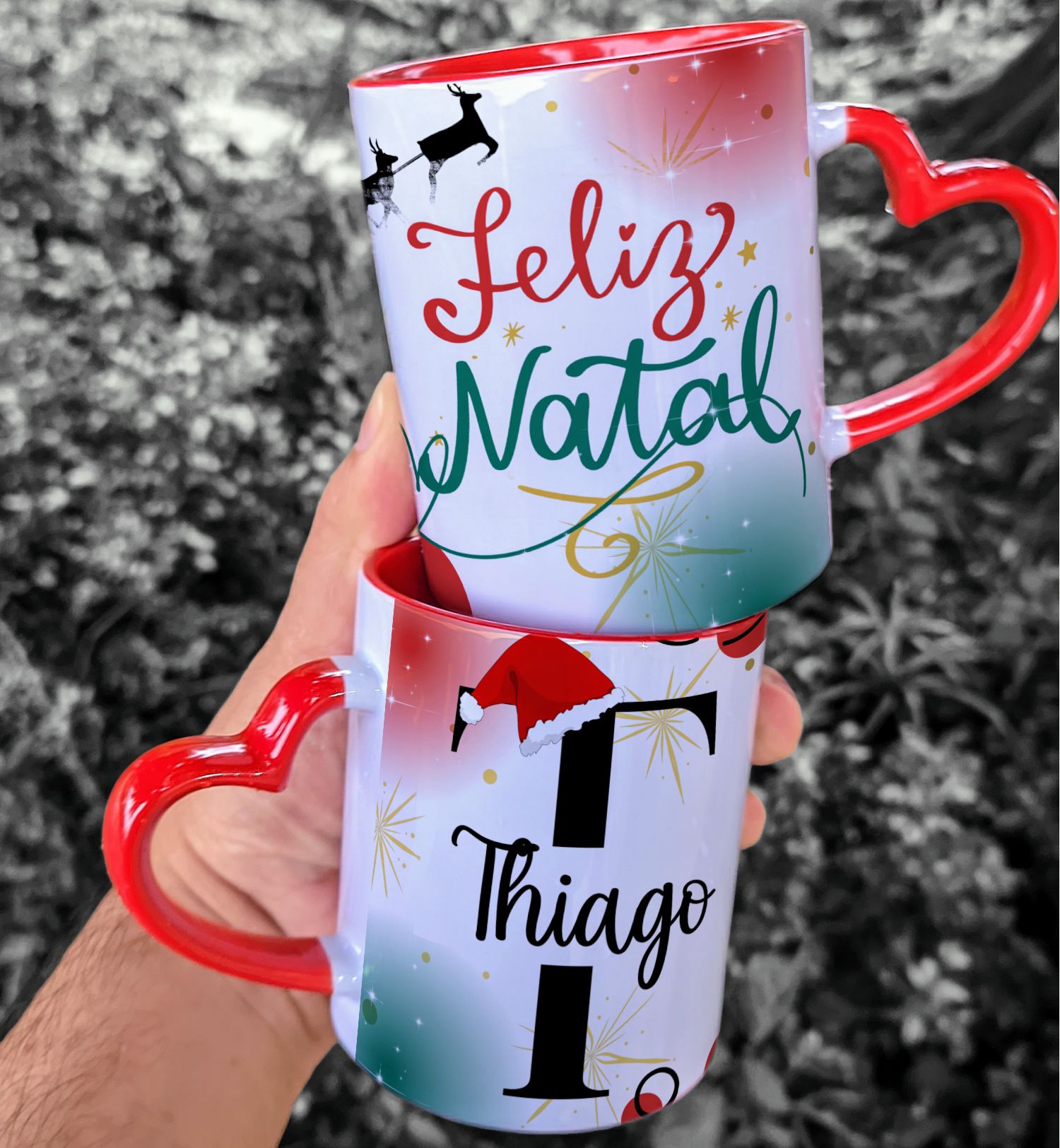 59 Artes para Caneca Camisa e Azulejo Alfabeto Natalino Natal Arquivo Editável  2