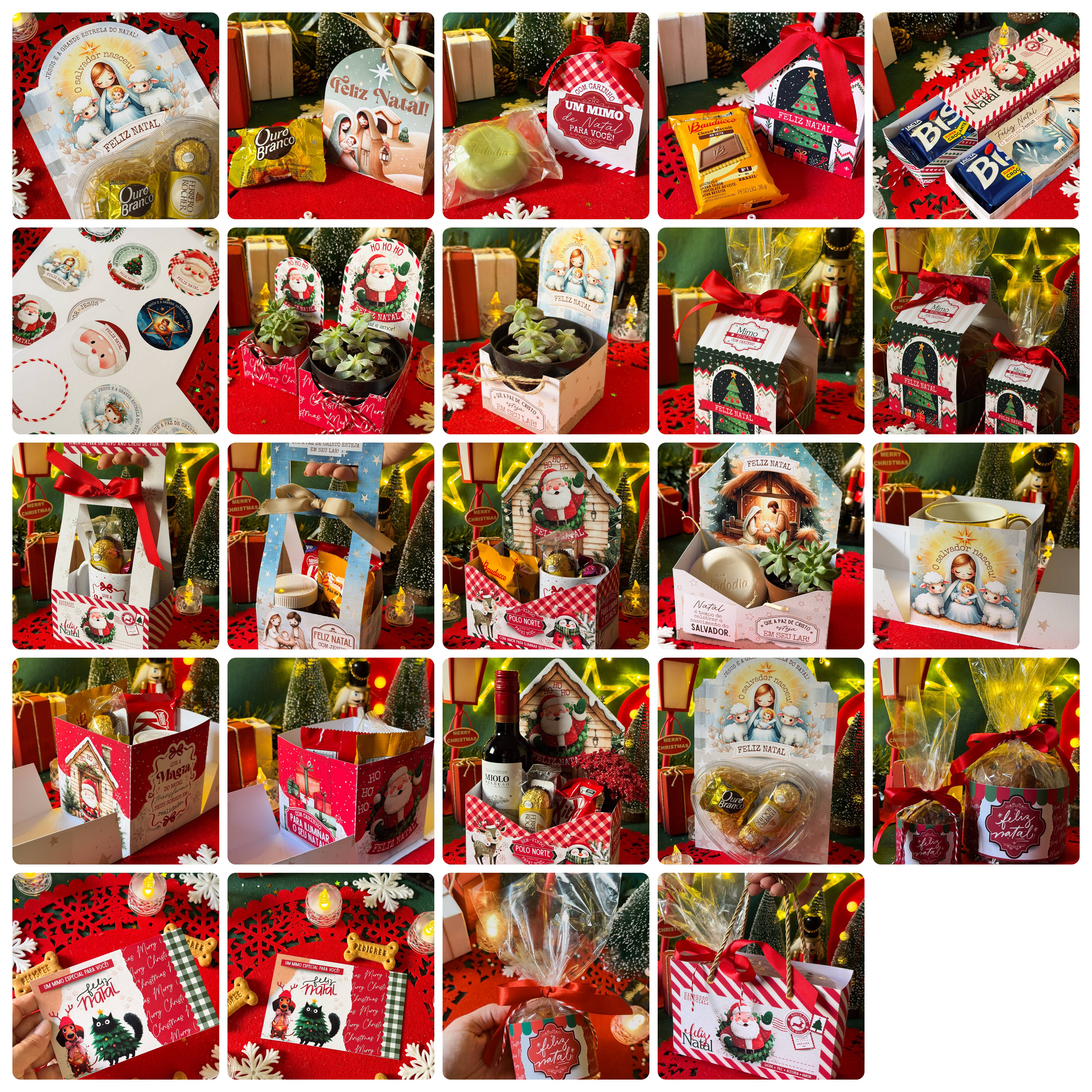 Arquivos Mimos Natal Completo Papai Noel Arquivo em Png 5