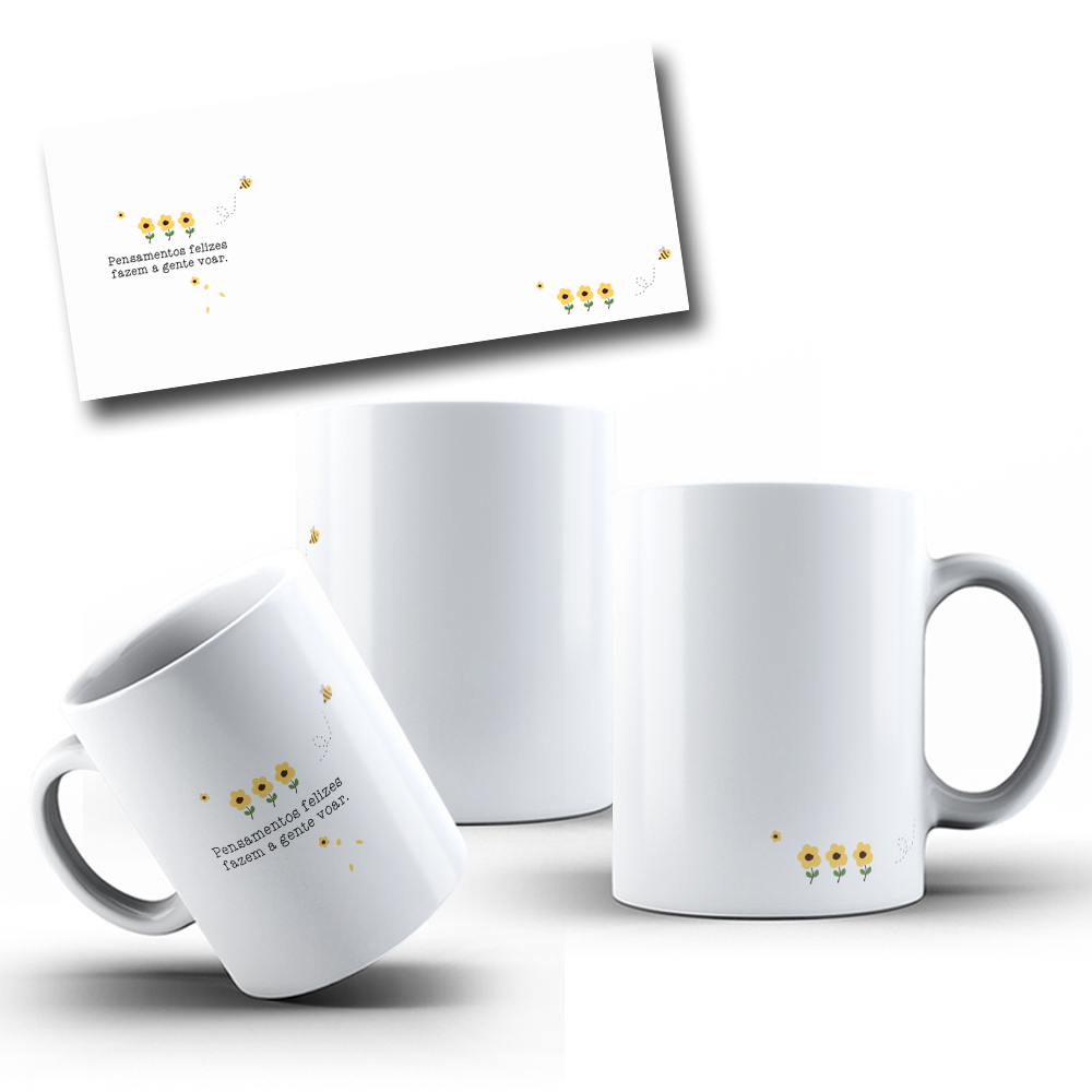 12 Artes para Caneca Coleção Florescer Frases Motivacional Arquivo em Png  4