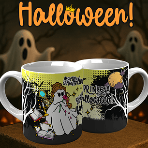 6 Artes para Caneca Princesa Halloween Arquivo em Png 