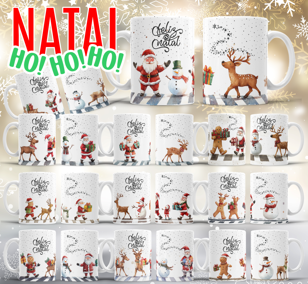23 Artes para Caneca Natal Hohoho Arquivo Editável 2