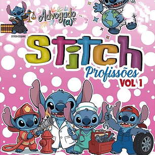 Kit Digital Stitch Profissões Vol. 1 em Png 