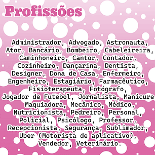 Kit Digital Stitch Profissões Vol. 1 em Png 