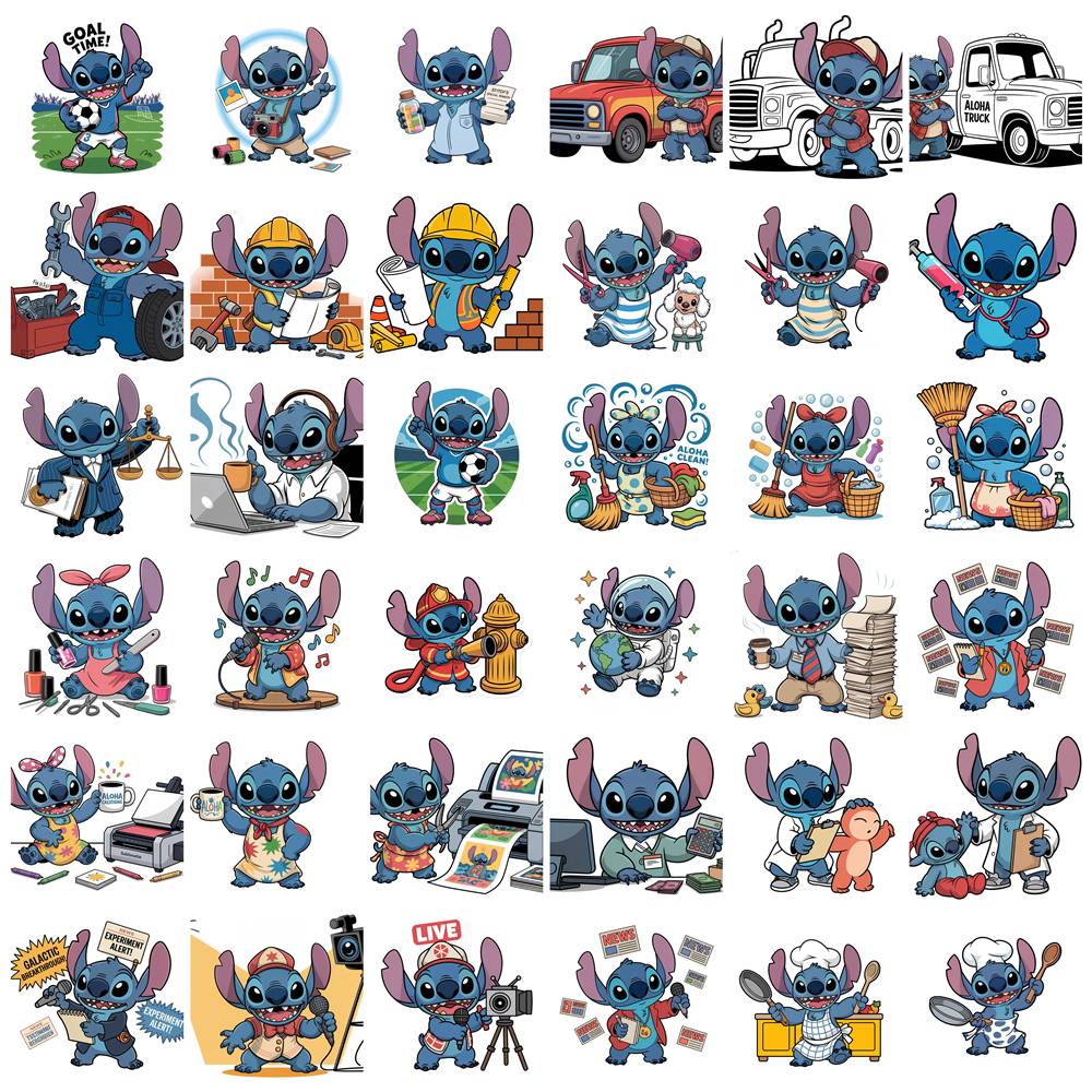 Kit Digital Stitch Profissões Vol. 1 em Png  8