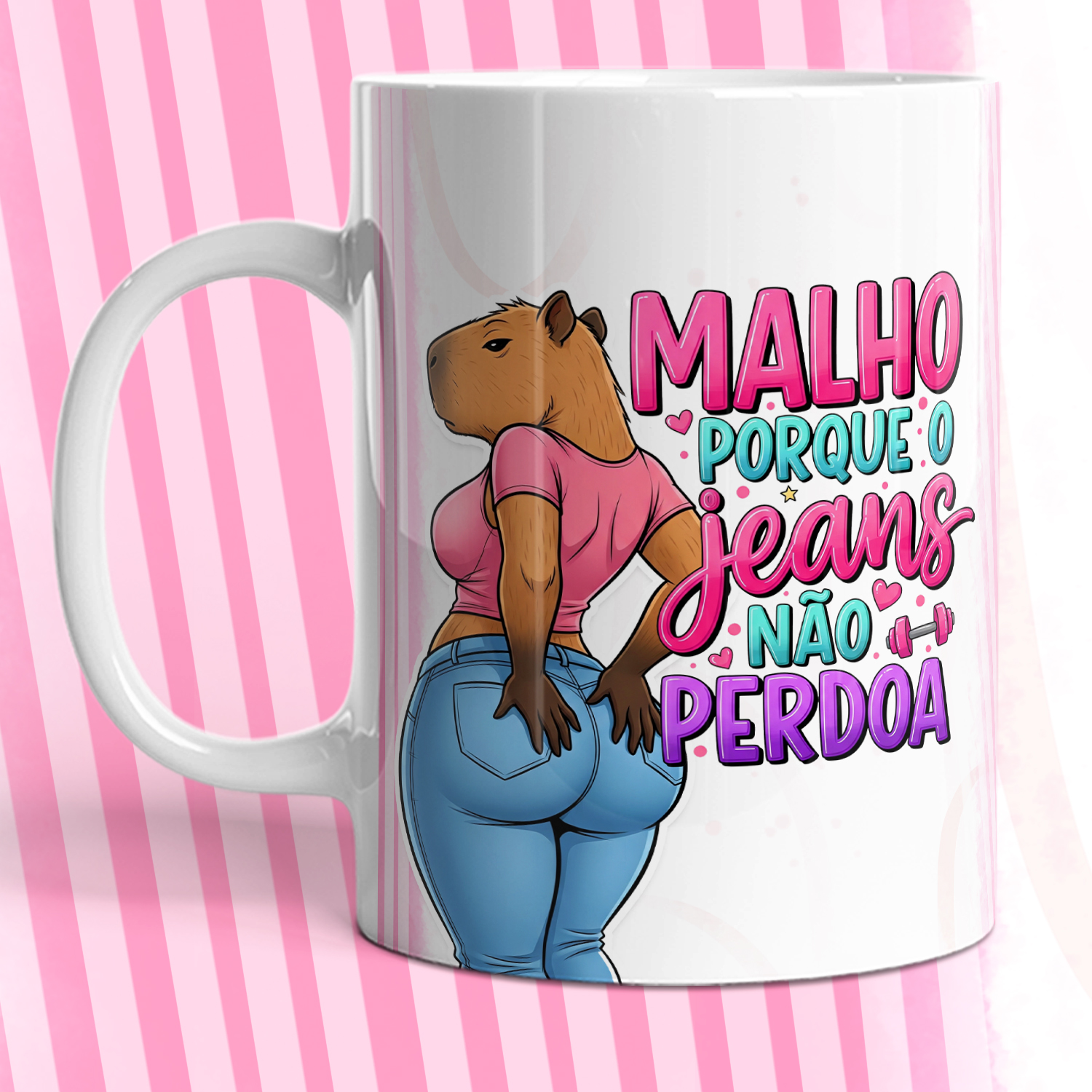 6 Artes para Caneca Capivara Fytines Arquivo em Png  6