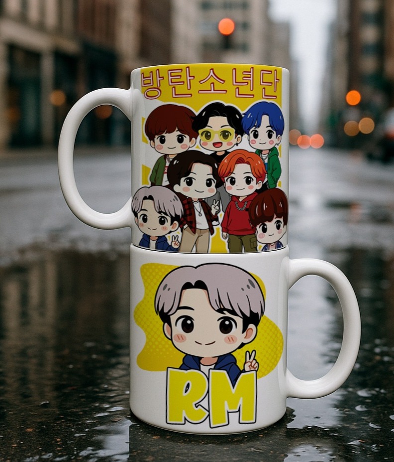 10 Artes para Caneca Calendário Bts Arquivo Editável  2