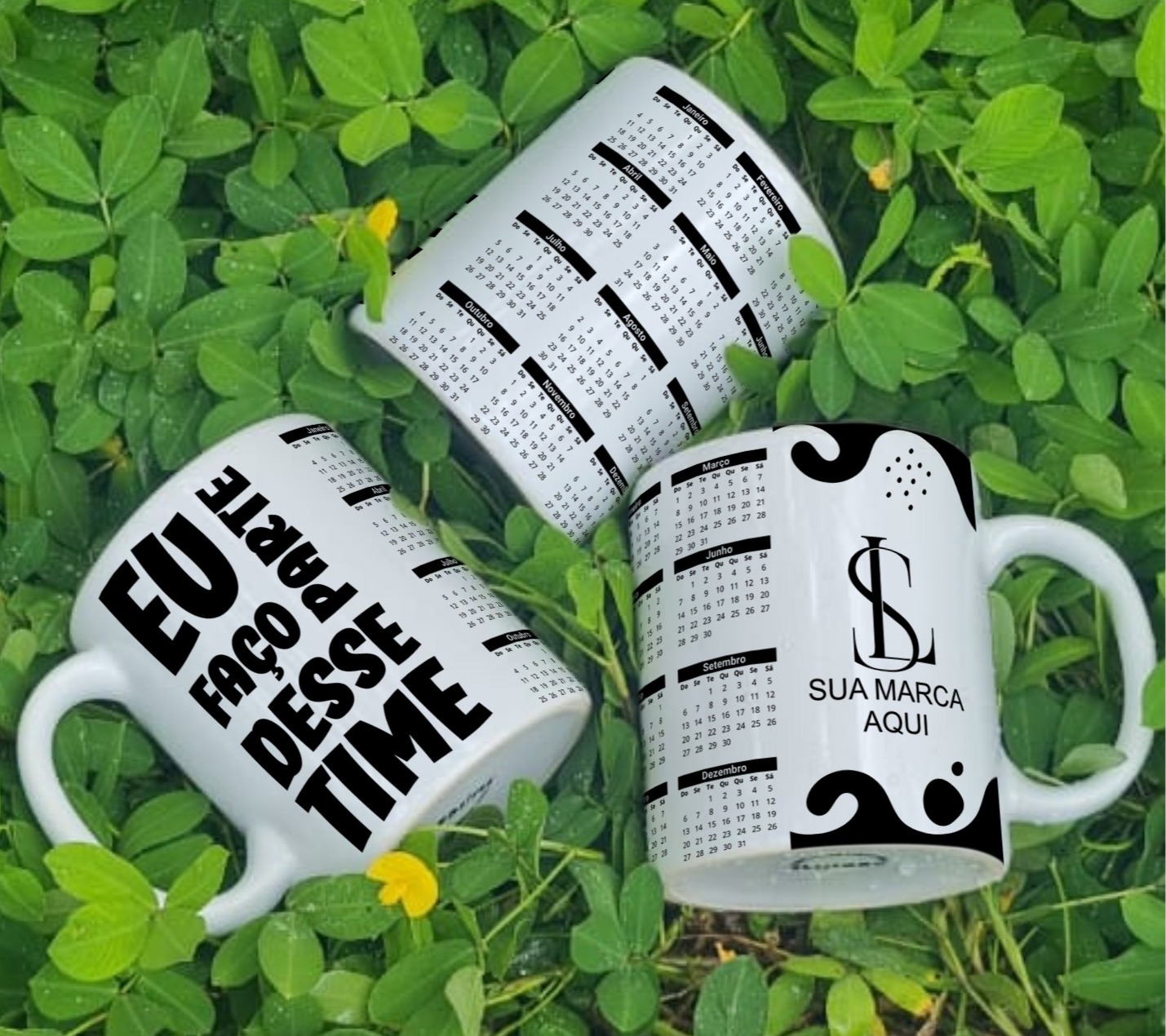 9 Artes para Calendário Caneca Empresa Arquivo Editável 5