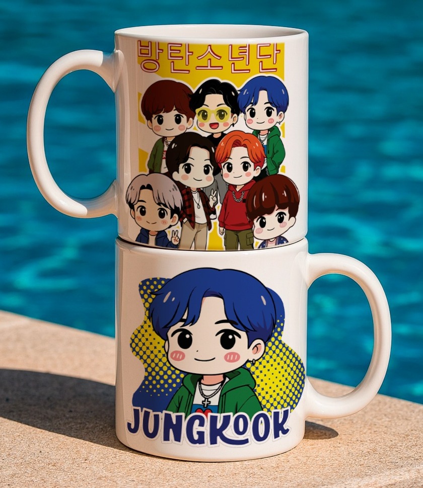 10 Artes para Caneca Calendário Bts Arquivo Editável  6