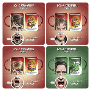 14 Artes para Caneca Bocão Personagens Vol 7 Arquivo em Jpg 