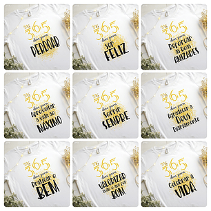 20 Artes para Camiseta e Caneca Virada do ano Arquivo Editável 