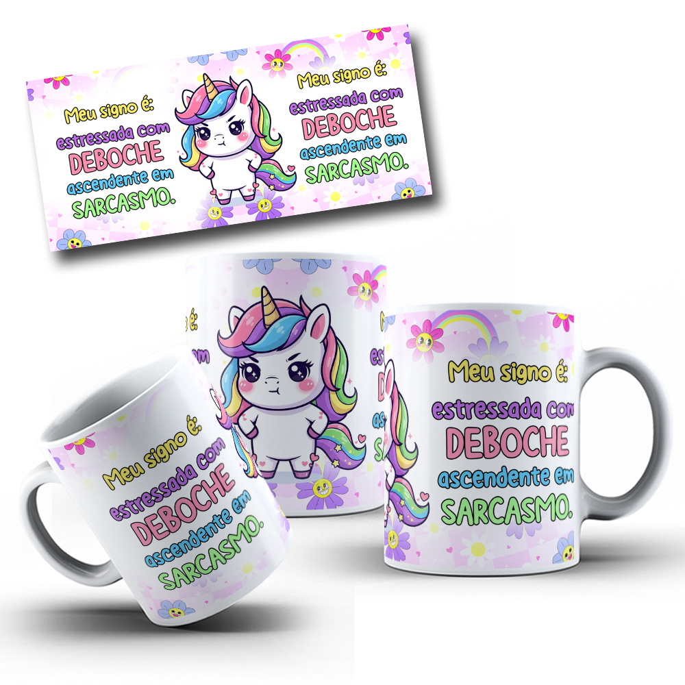 10 Artes para Caneca Unicornio Debochado Arquivo em Jpg 8