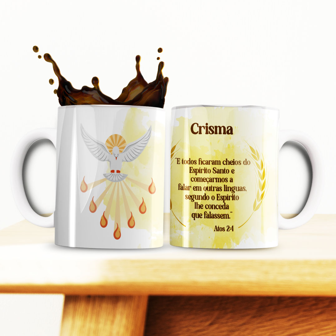 5 Artes para Caneca Crisma Arquivo Editável  3