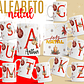 26 Artes para Caneca Alfabeto Natal Feliz Arquivo Editável  - Thumbnail 1